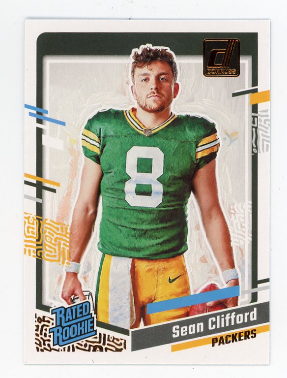 2023 Sean Clifford Rated Rookie Portrait Donruss Green Bay Packers # 38