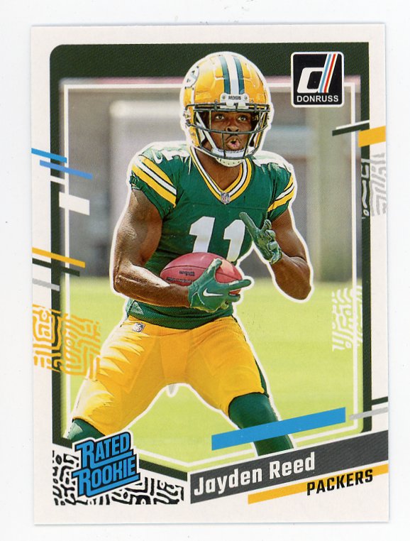 2023 Jayden Reed Rated Rookie Donruss Green Bay Packers # 334