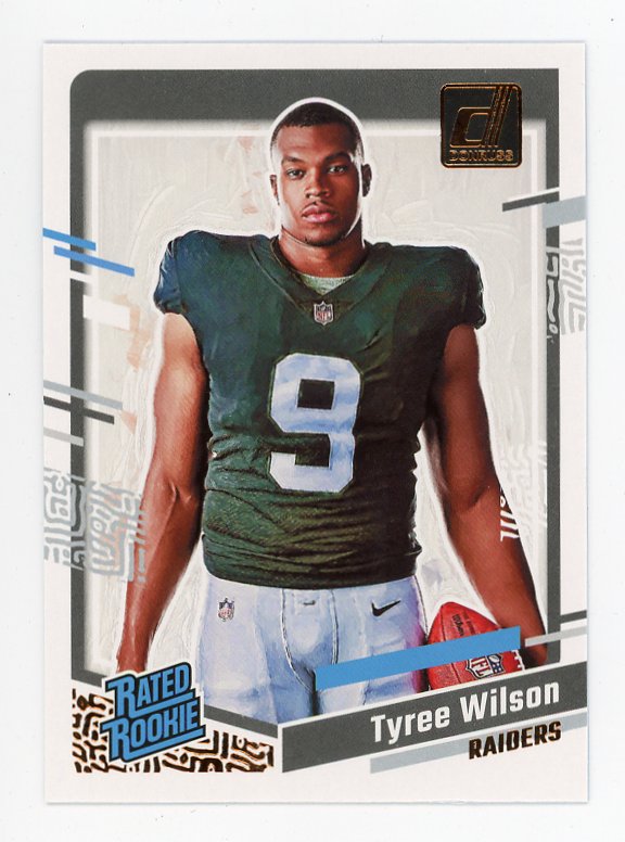 2023 Tyree Wilson Rated Rookie Portrait Donruss Las Vegas Raiders # 3