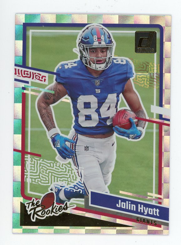 2023 Jalin Hyatt The Rookies Prizm Donruss New York Giants # 23