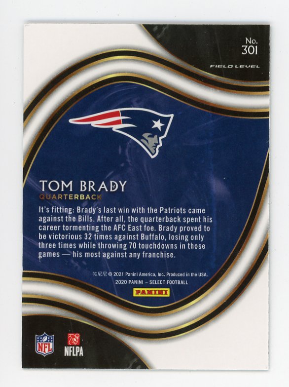 2020 Tom Brady Field Level Select New England Patriots # 301
