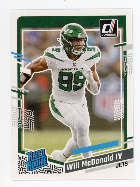 2023 Will Mcdonald IV Rated Rookie Donruss New York Jets # 380