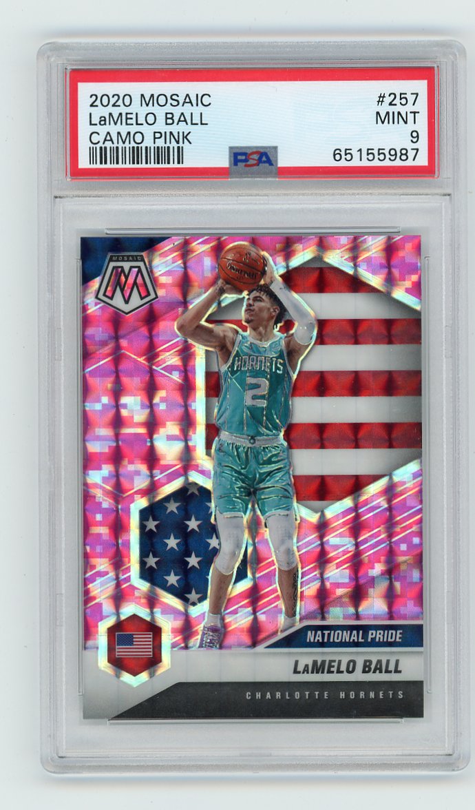 2020 Lamelo Ball National Pride Camo Pink Mosaic Charlotte Hornets # 257