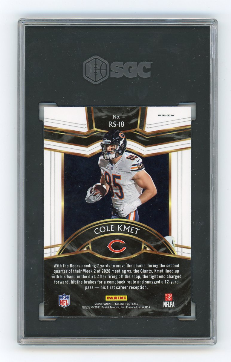 2020 Cole Kmet Silver Prizm Rookie Selections Panini Chicago Bears # RS-18