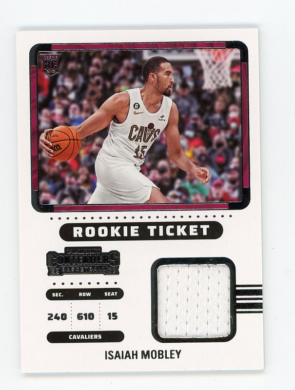 2022-2023 Isaiah Mobley Rookie Ticket Contenders Cleveland Cavaliers # RTS-IMC