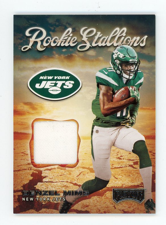 2020 Denzel Mims Rookie Patch Stallions Playoff New York Jets # RS-23
