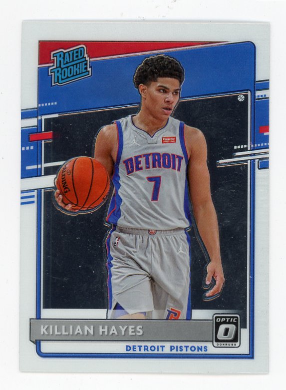 2020-2021 Killian Hayes Rated Rookie Donruss Optic Detroit Pistons # 157