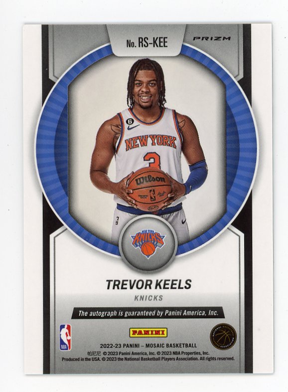 2022-2023 Trevor Keels Rookie Scripts Auto Mosaic New York Knicks # RS-KEE