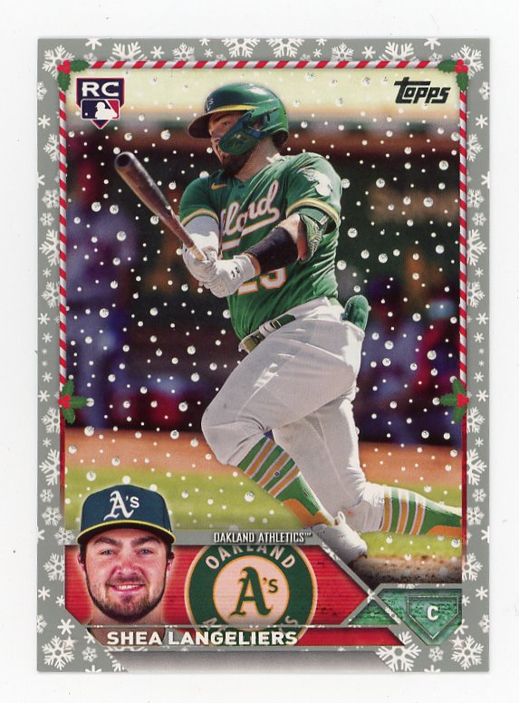 2023 Shea Langeliers Rookie Mettalic Topps Holiday Oakland Athletics # H91