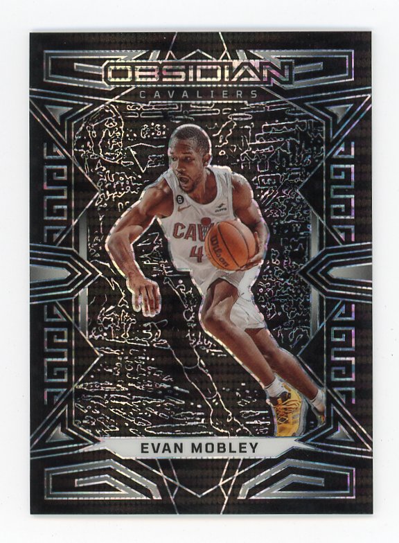 2022-2023 Evan Mobley Prizm Obsidian Panini Cleveland Cavaliers # 72