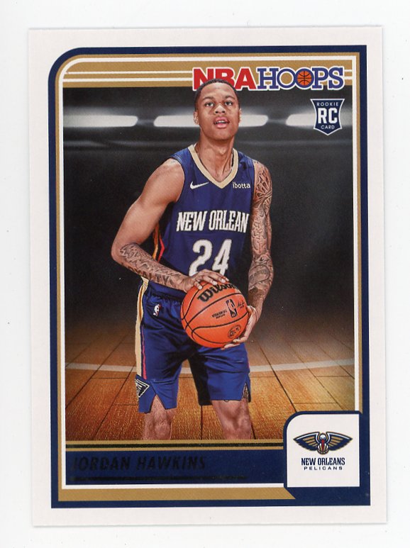 2023-2024 Jordan Hawkins Rookie NBA Hoops New Orleans Pelicans # 269