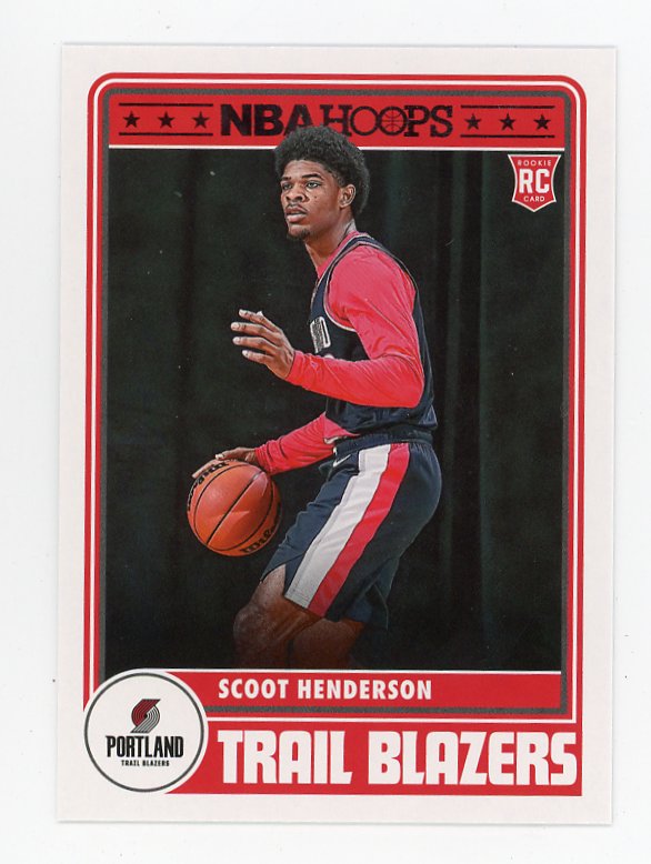 2023-2024 Scoot Henderson Rookie NBA Hoops Portland Trail Blazers # 297
