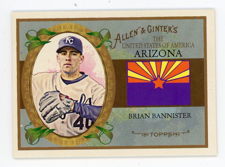 2008 Brian Bannister State Of Arizona Allen & Ginter Kansas City Royals# US3