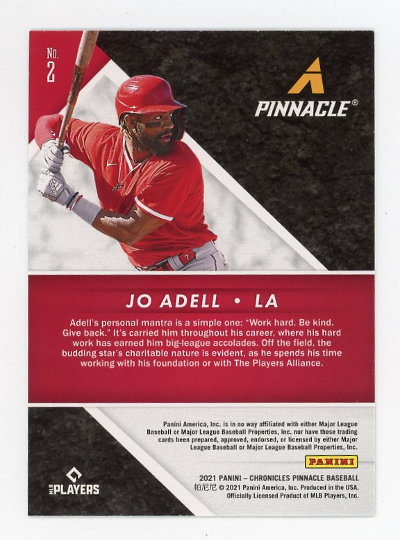 2021 Jo Adell Rookie Chronicles Pinnacle Los Angeles Angels # 2