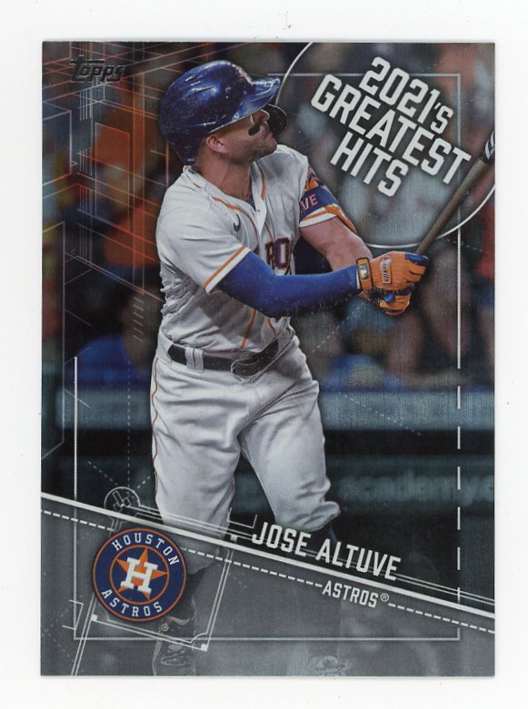 2022 Jose Altuve 2021's Greatest Hits Topps Houston Astros # 21GH-16