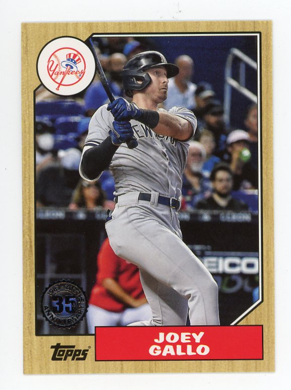 2022 Joey Gallo 35TH Anniversary Topps New York Yankees # T87-89