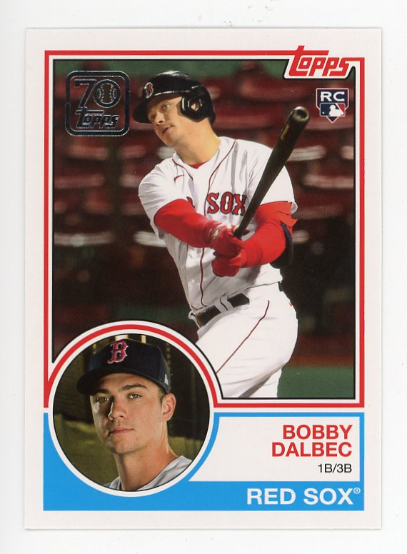 2021 Bobby Dalbec Rookie Topps 70 Boston Red Sox # 70YT-33