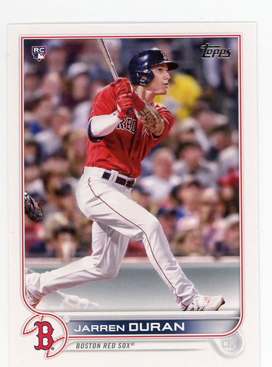2022 Jarren Duran Rookie Topps Boston Red Sox # 187