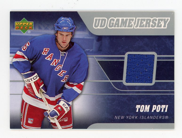 2006-2007 Tom Poti UD Game Jersey Upper Deck New York Rangers # J-TP