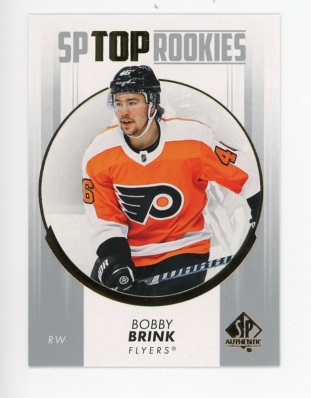 2022-2023 Bobby Brink SP Top Rookies SP Authentic Philadelphia Flyers # TR-19