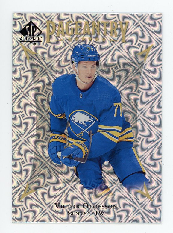2021-2022 Victor Olofsson Pageantry SP Authentic Buffalo Sabres # P-35