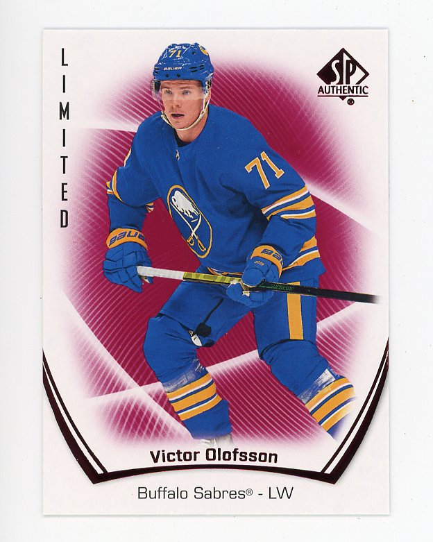 2021-2022 Victor Olofsson Red Limited SP Authentic Buffalo Sabres # 64
