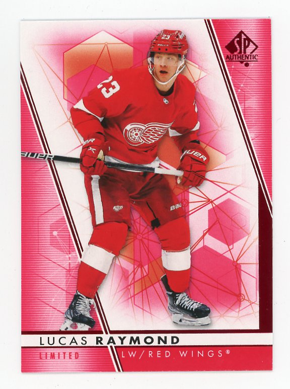2022-2023 Lucas Raymond Red Limited SP Authentic Detroit Red Wings # 23