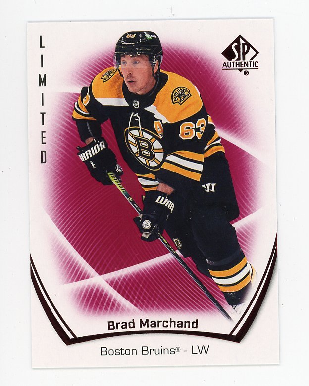 2021-2022 Brad Marchand Red Limited SP Authentic Boston Bruins # 60