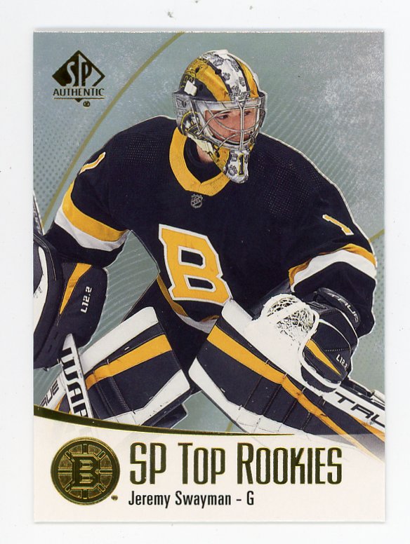 2021-2022 Jeremy Swayman Top Rookies SP Authentic Boston Bruins # TR-44