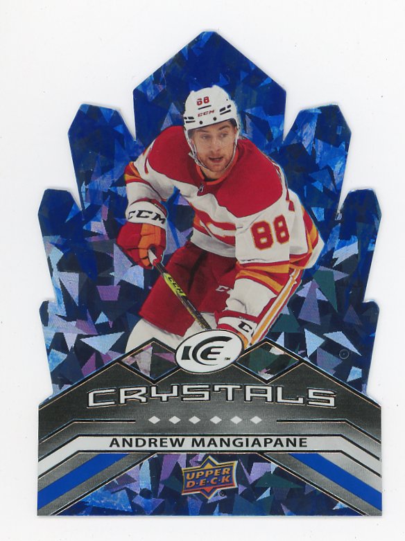 2021-2022 Andrew Mangiapane Blue Crystals Ice Calgary Flames # IC-4