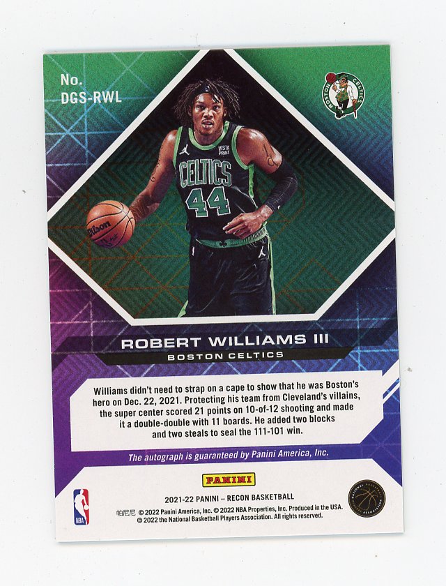 2021-2022 Robert Williams III Destined For Greatness Recon Boston Celtics # DGS-RWL