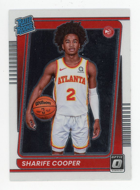 2021-2022 Sharife Cooper Rated Rookie Donruss Optic Atlanta Hawks # 158