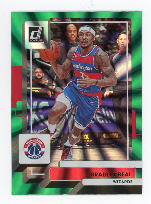 2022-2023 Bradley Beal Green Laser Donruss Washington Wizards # 83
