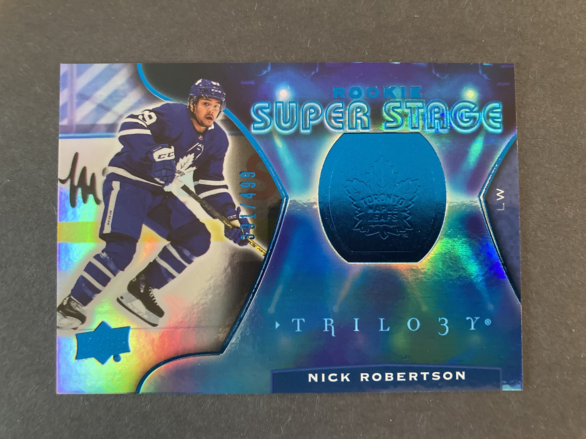 Nick Robertson 2021 Trilogy #RSS-19 Super Stage Toronto Maple Leafs Upper Deck