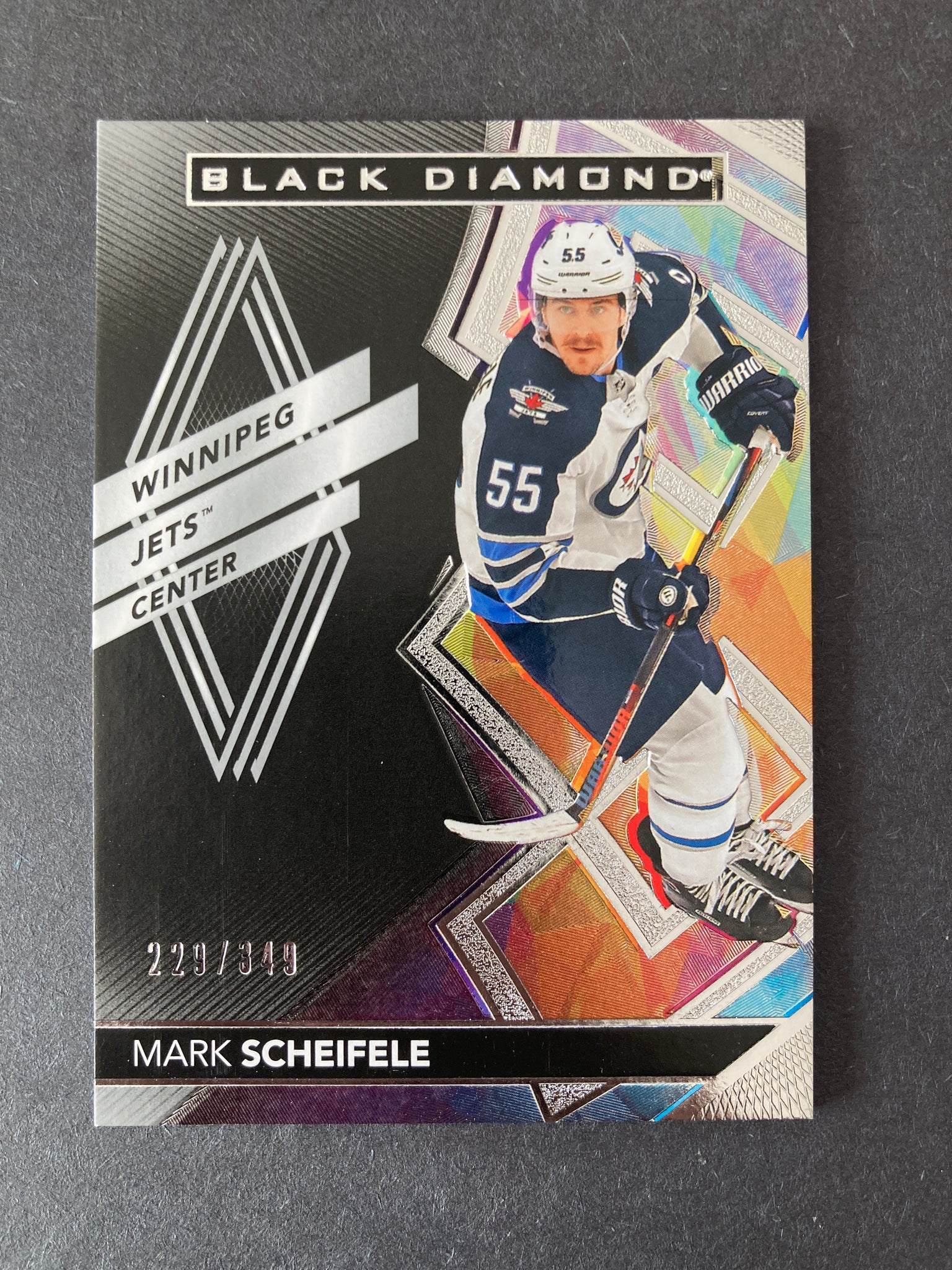 Mark Scheifele 2020 Black Diamond #d /349 Winnipeg Jets Upper Deck
