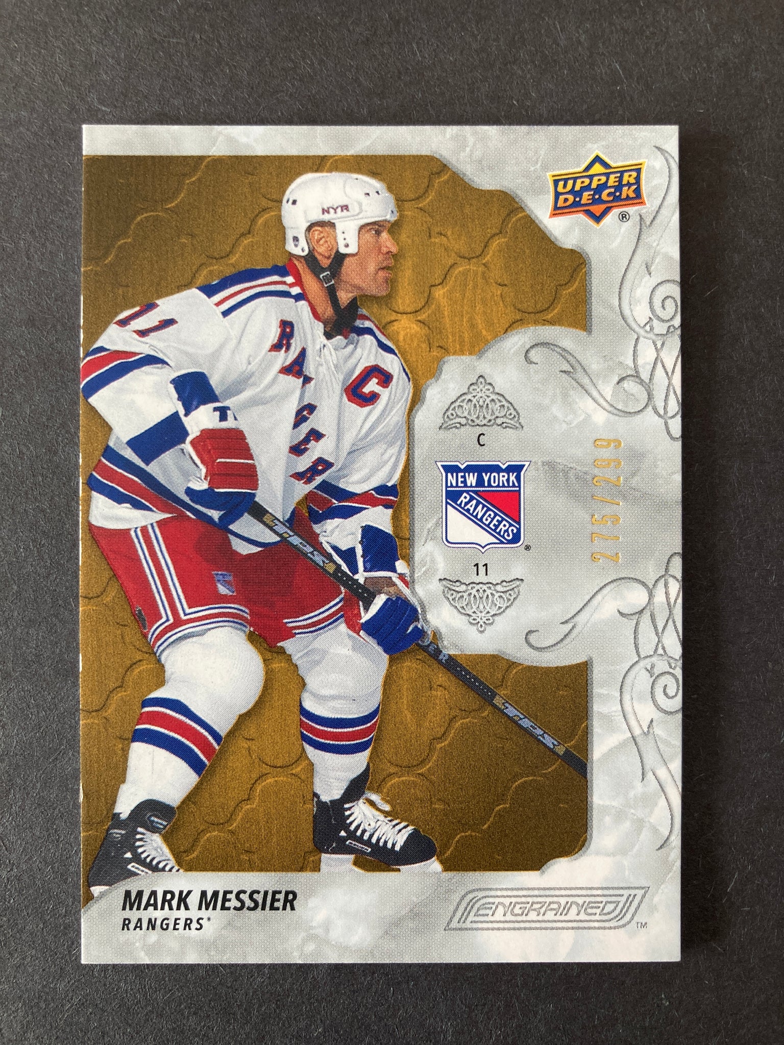 Mark Messier 2019 Engrained #d /299 New York Rangers Upper Deck #35