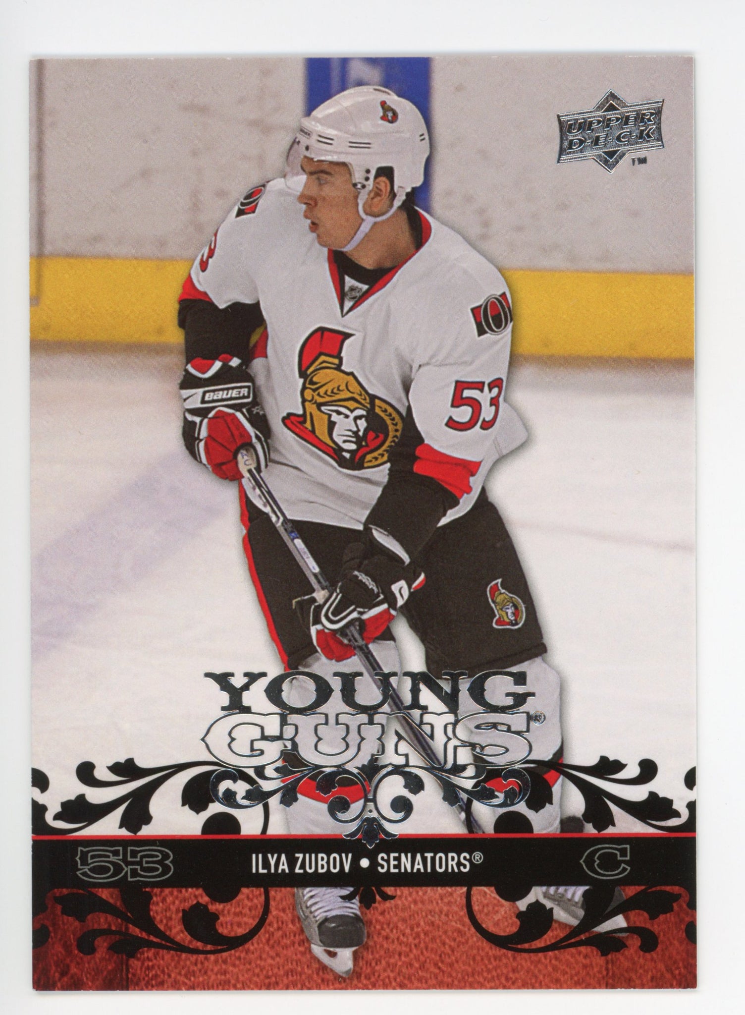 2008-2009 Ilya Zubov Young Guns Upper Deck Ottawa Senators # 232
