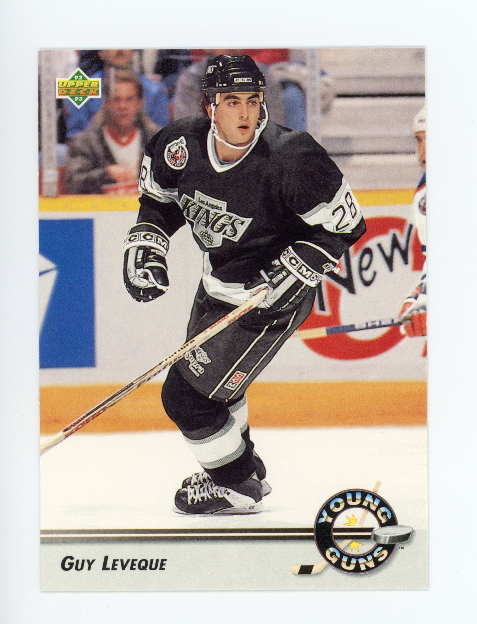 Guy Leveque 1992-1993 Upper Deck Young Guns Los Angeles Kings # 576