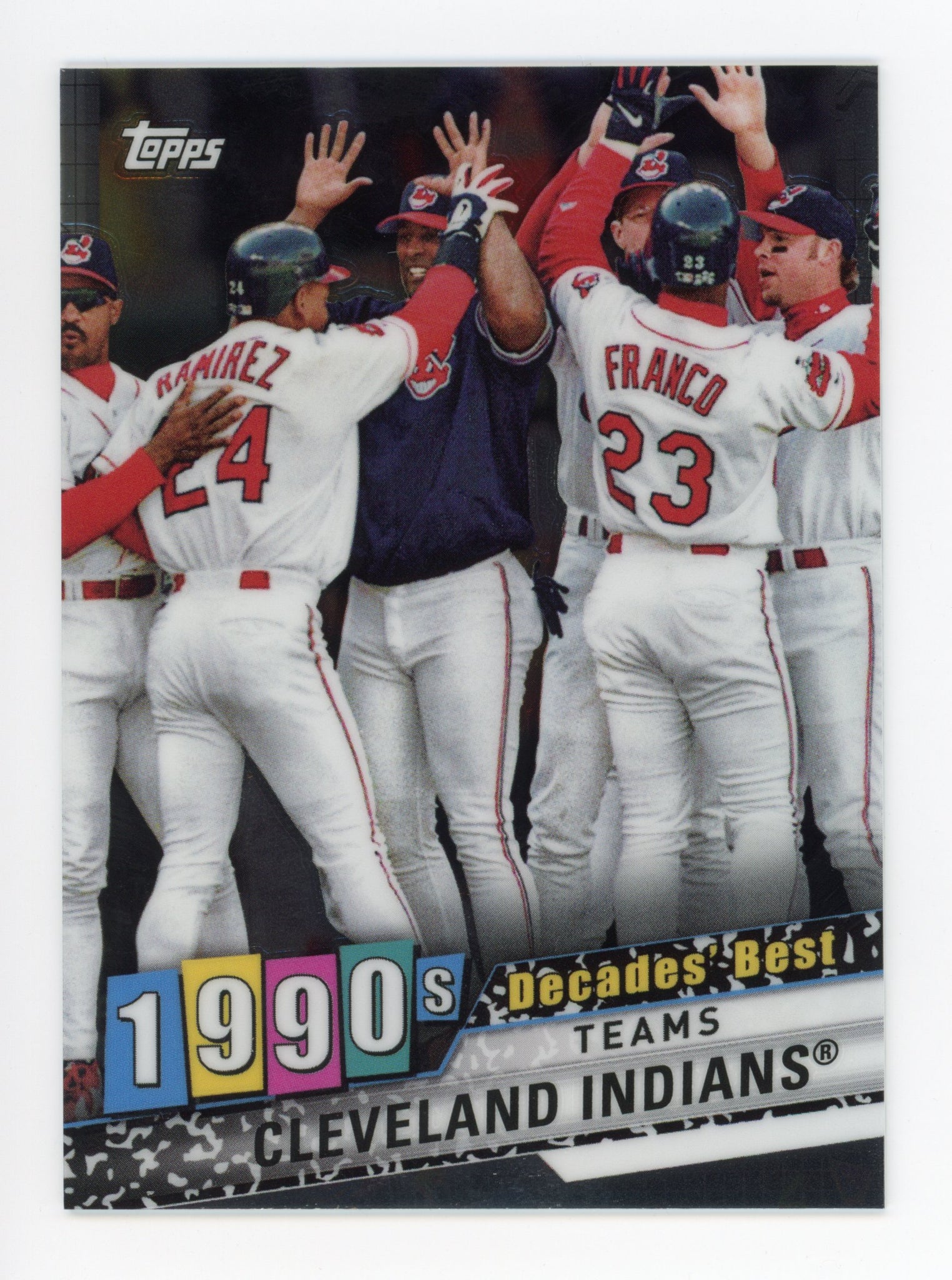 2020 Topps 1990's Decades Best Teams Cleveland Indians # DBC-73