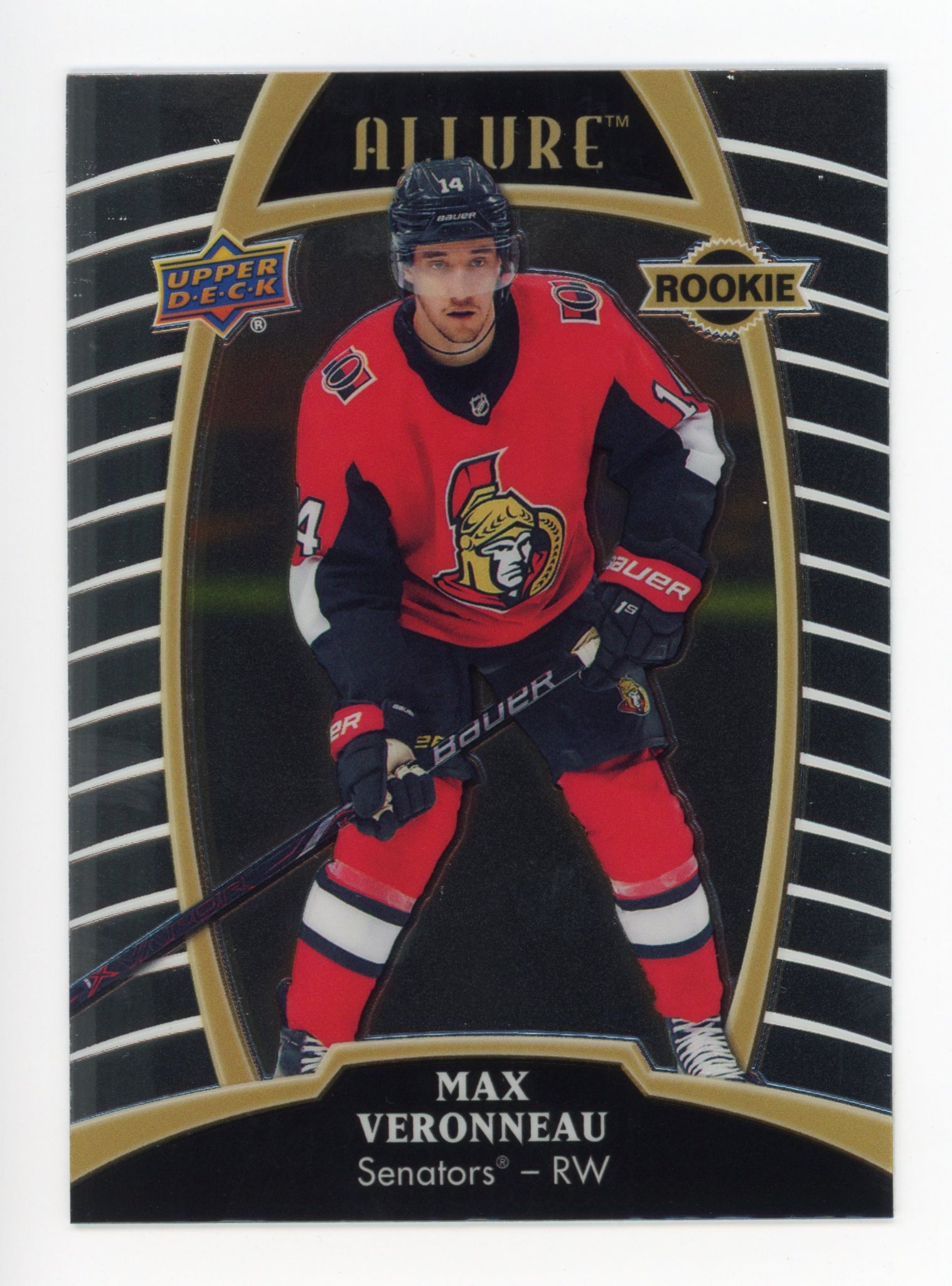 Max Veronneau Upper Deck 2019-2020 Allure Rookie Ottawa Senators # 77