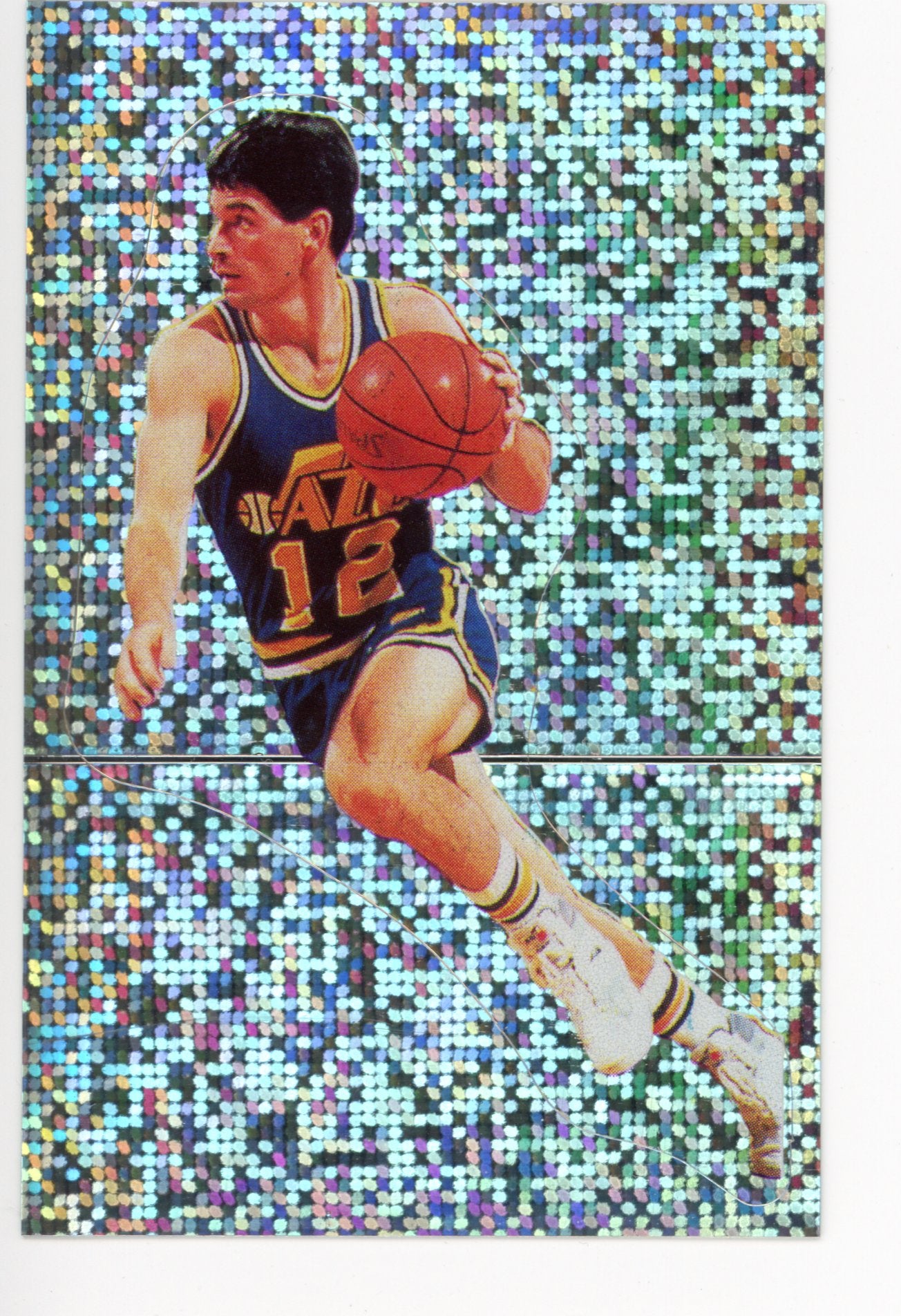 John Stockton Panini 1992-1993 Basketball Sticker Utah Jazz #97