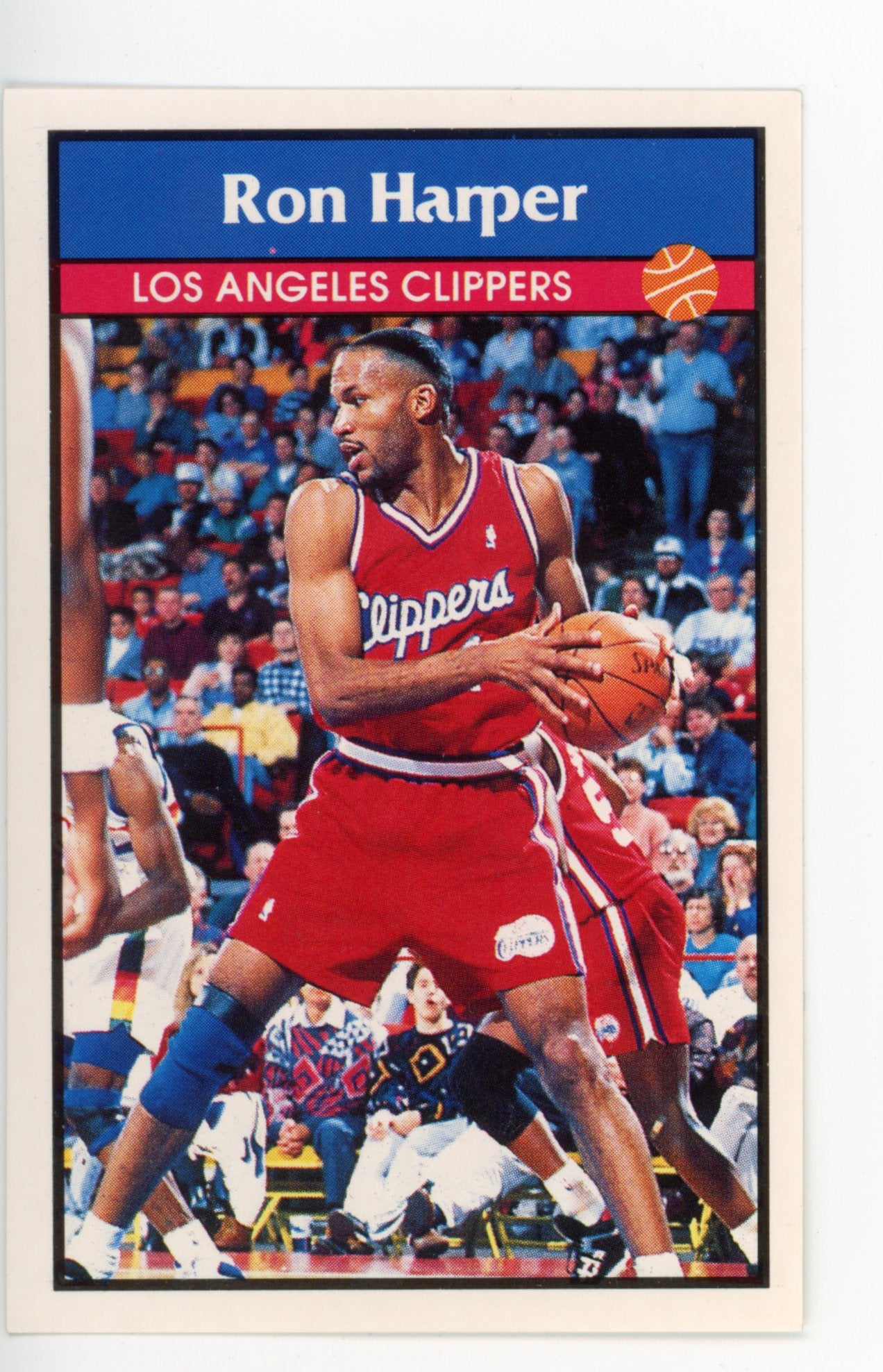 Ron Harper Panini 1992-1993 Basketball Sticker Los Angeles Clippers #28