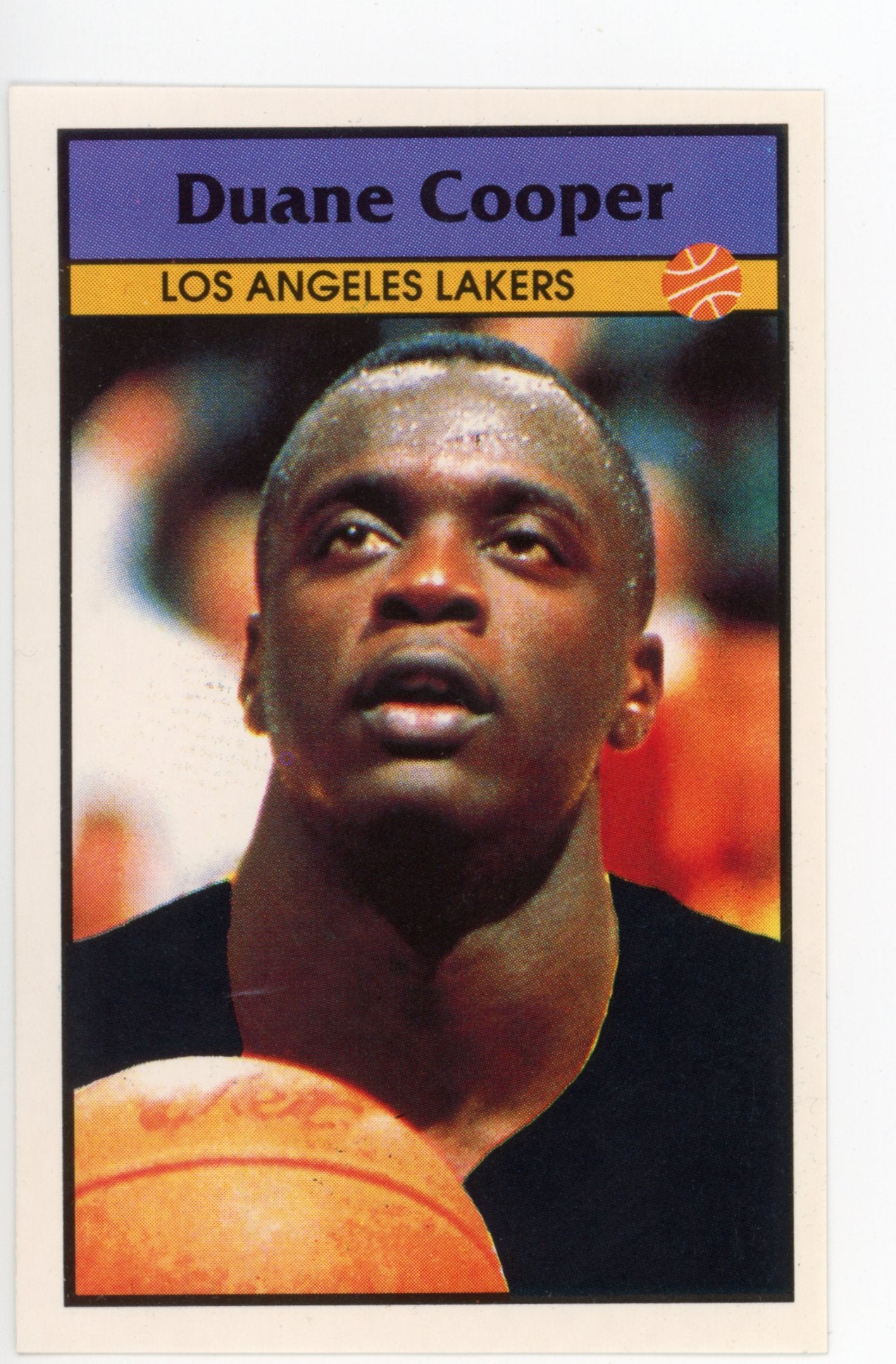 Duane Cooper Panini 1992-1993 Basketball Sticker Los Angeles Lakers #8