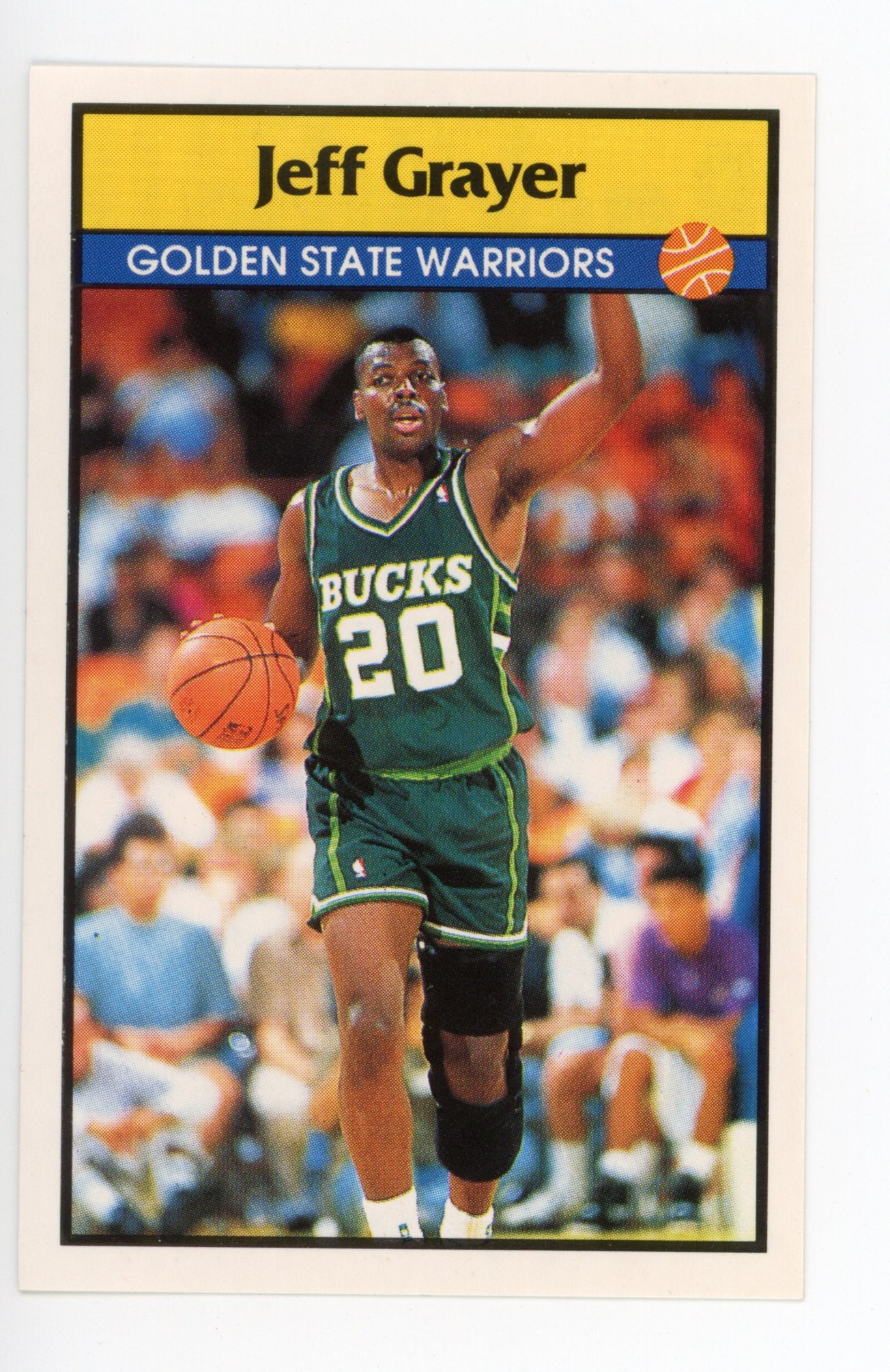 Jeff Grayer Panini 1992-1993 Basketball Sticker Golden State Warriors # 25