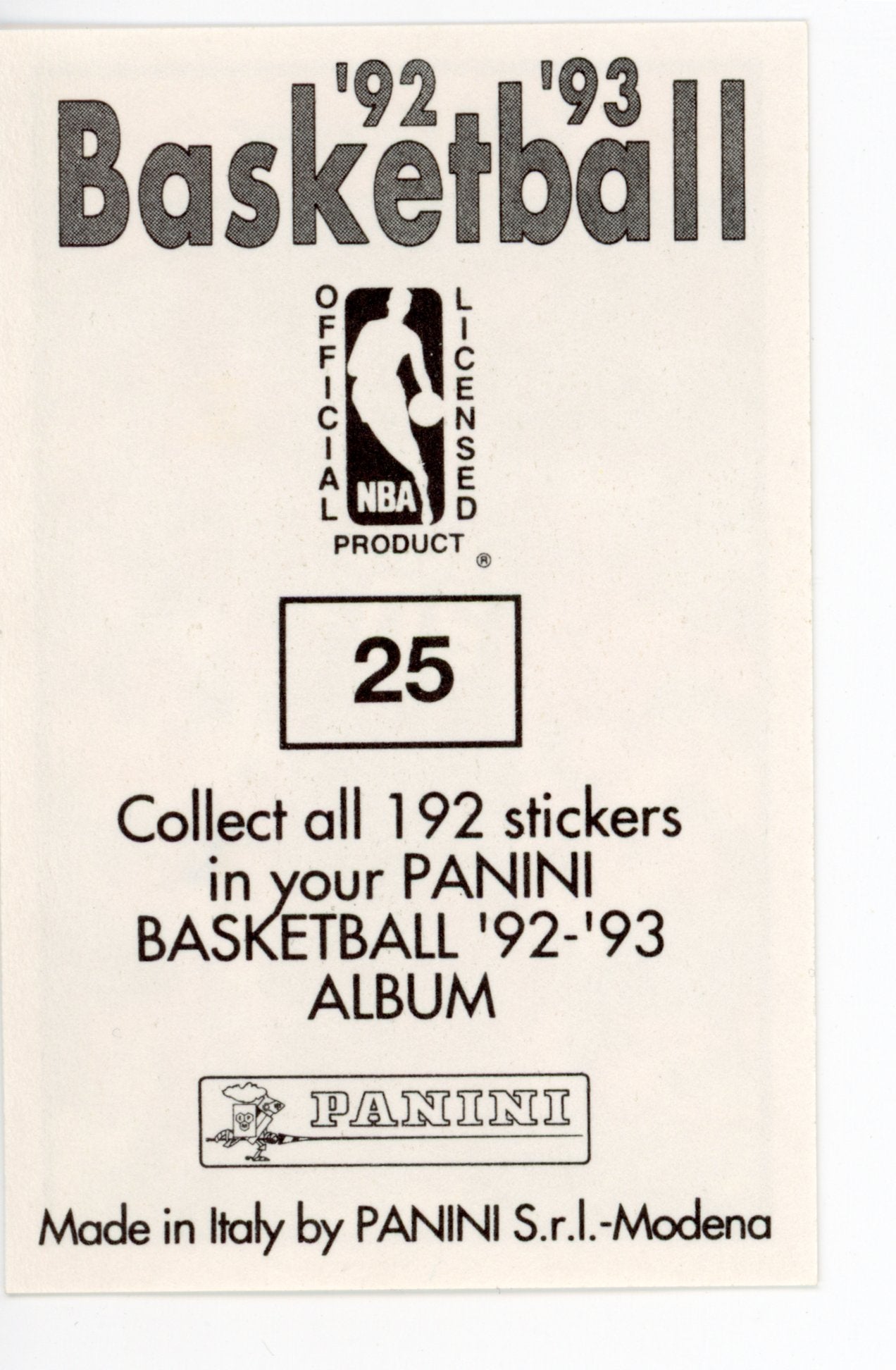 Jeff Grayer Panini 1992-1993 Basketball Sticker Golden State Warriors # 25