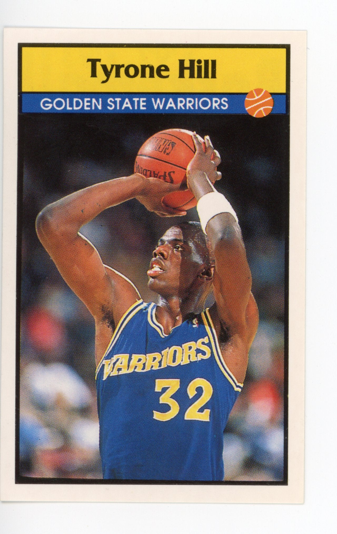 Tyrone Hill Panini 1992-1993 Basketball Sticker Golden State Warriors # 26