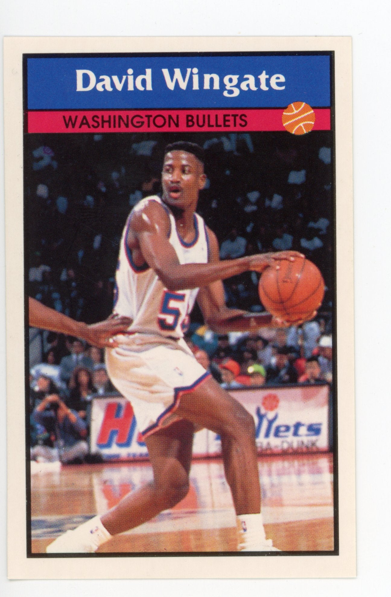 David Wingate Panini 1992-1993 Basketball Sticker Washington Bullets #192