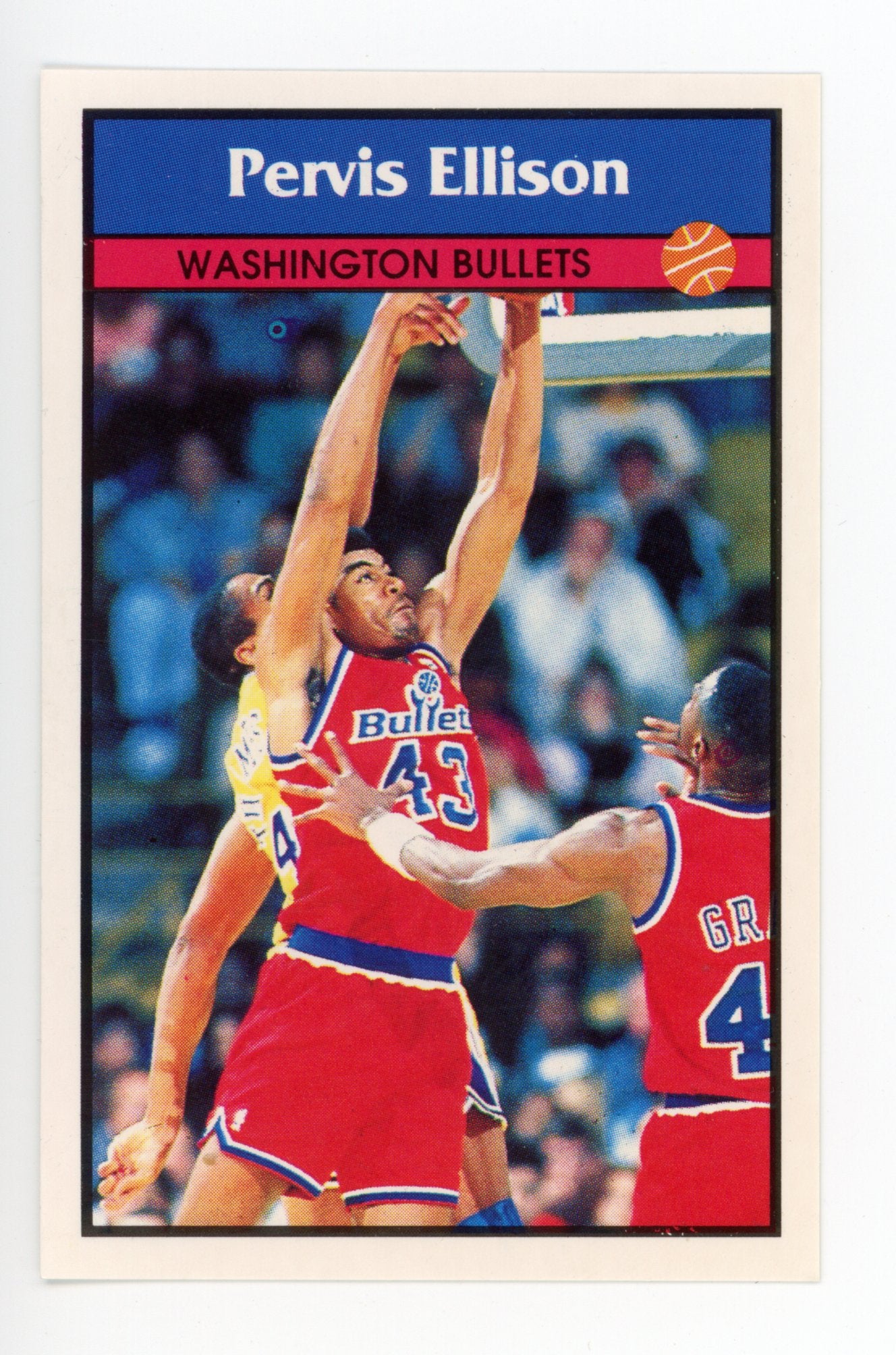 Pervis Ellison Panini 1992-1993 Basketball Sticker Washington Bullets # 187