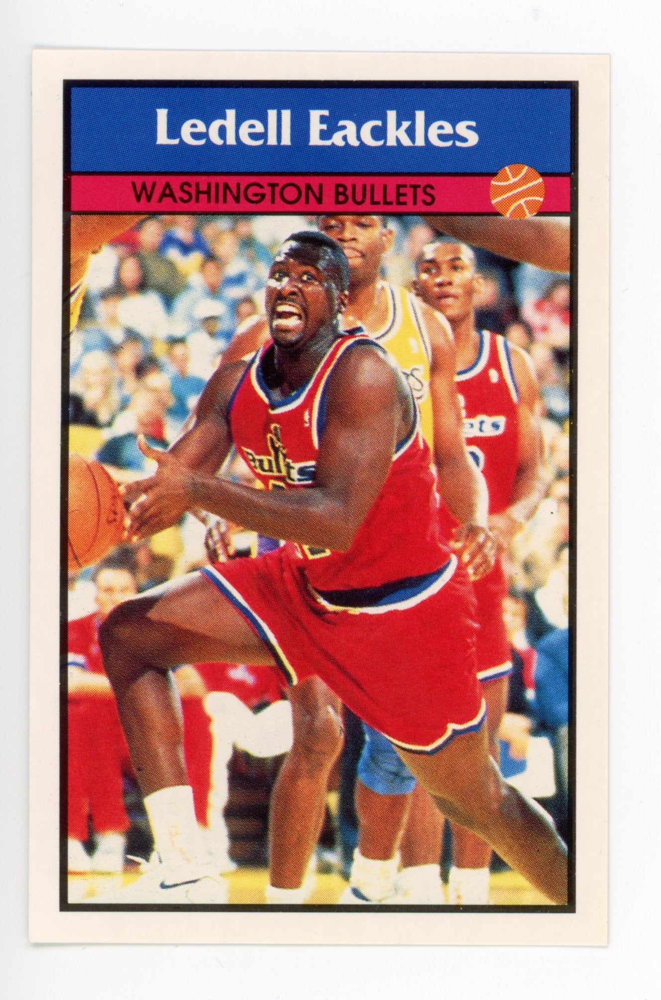 Ledell Eackles Panini 1992-1993 Basketball Sticker Washington Bullets # 190