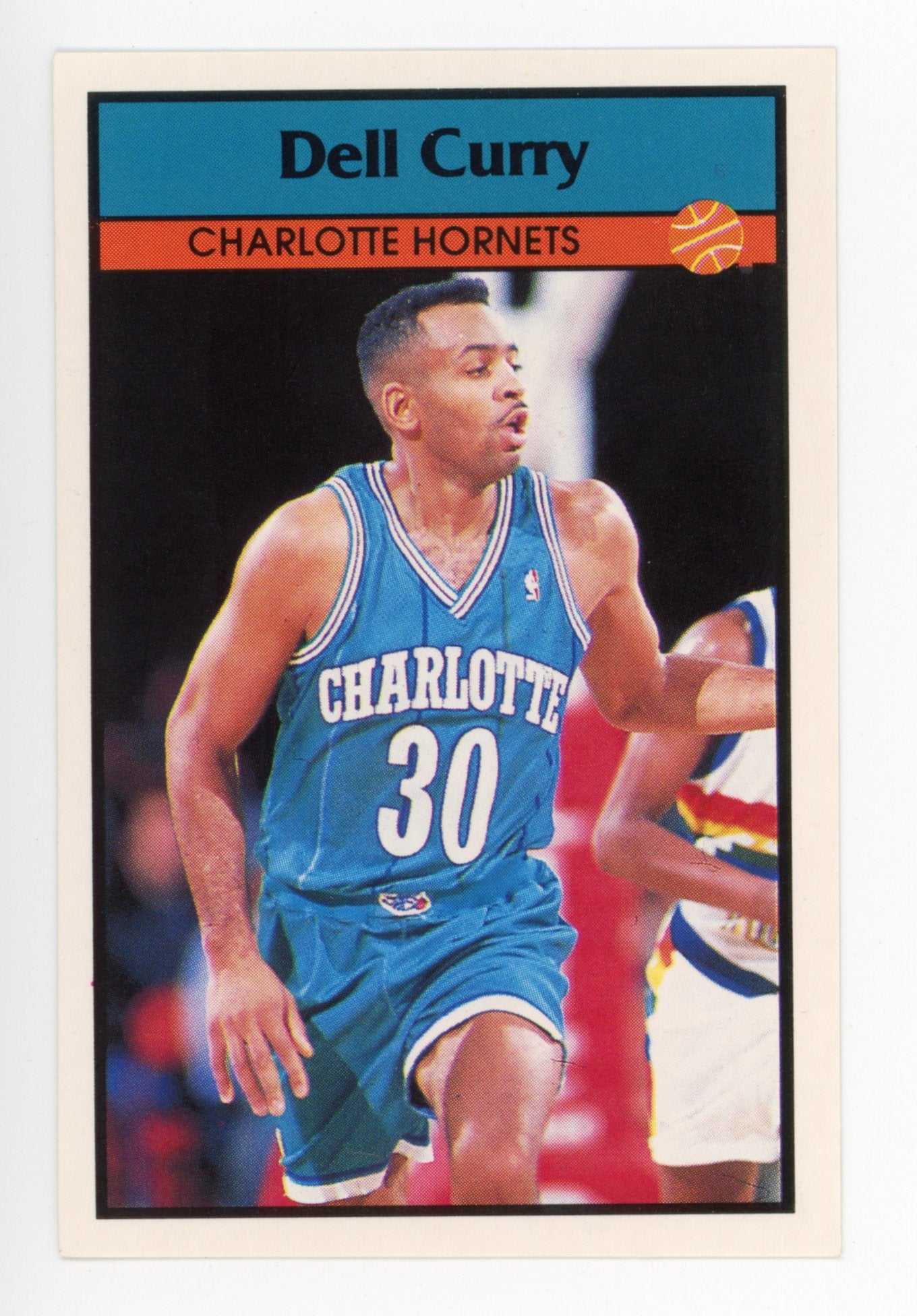 Dell Curry Panini 1992-1993 Basketball Sticker Charlotte Hornets # 123